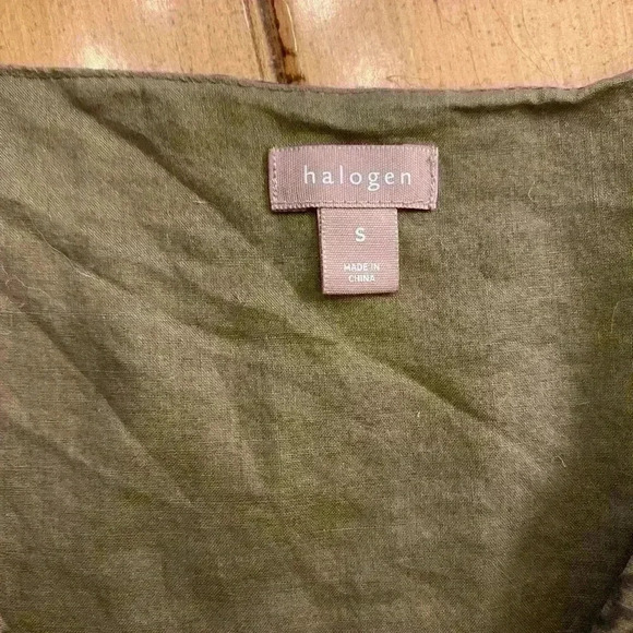 Halogen Womens Fit Flare Sleeveless Cotton Black Purple Khaki Dress small - Picture 2 of 11